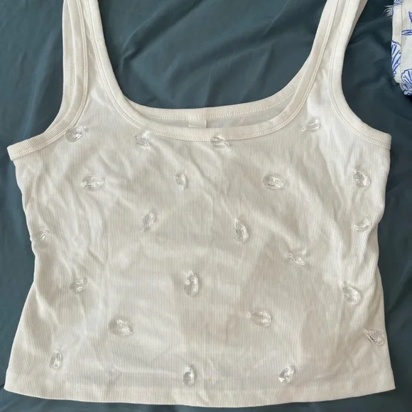 Missguided+ White Embellished Tank Top - Picture 6 of 7